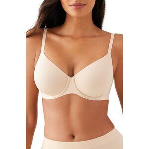 🆕WACOAL Sleek Standard Full Unpadded Underwire Bra 36DD Beige Nude #855451